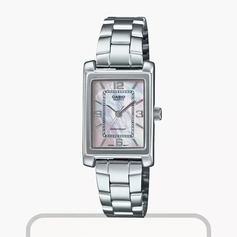Casio Enticer Quartz MOP Grey Dial Fashion Ladies Watch-  LTP-1234DS-4A